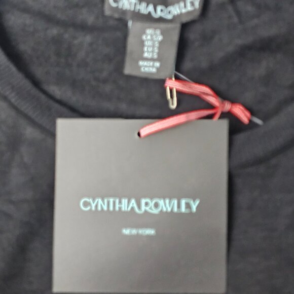 Cynthia Rowley Women's Black Sequin BOO Long Sleeve Rayon Sweatshirt Size S NWT - Picture 9 of 15